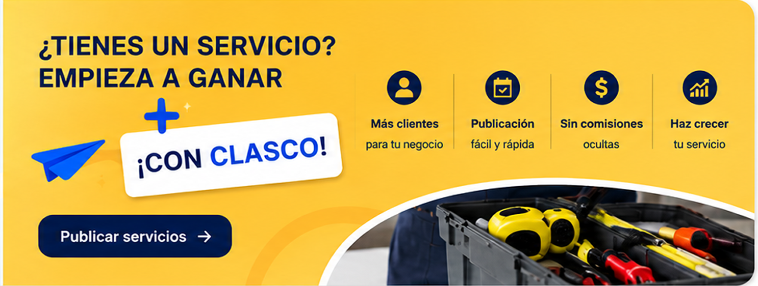 Publica tu servicio en CLASCO